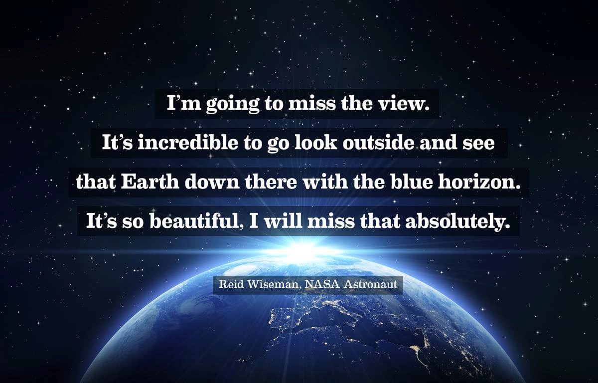 Riječi astronauta koji mora natrag na Zemlju