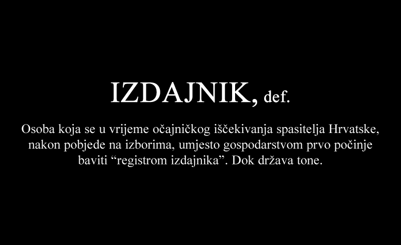 Otkrivamo PRAVU definiciju "izdajnika Hrvatske"