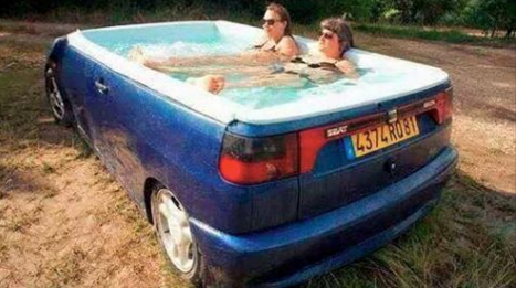 Jacuzzi i auto u jednom :)
