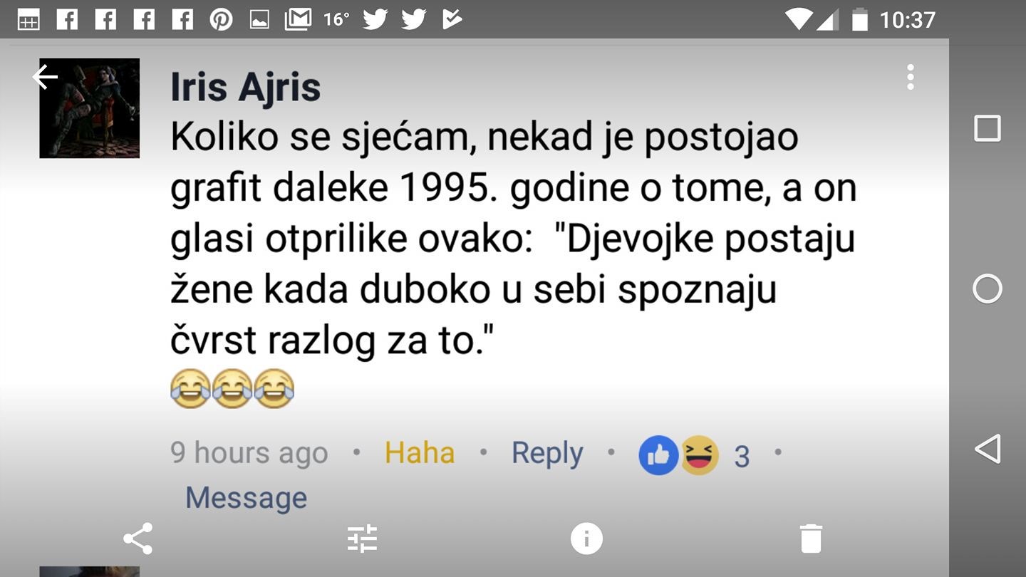 Ona je svijet upoznala s trenutkom u kojem se djevojka pretvara u žena