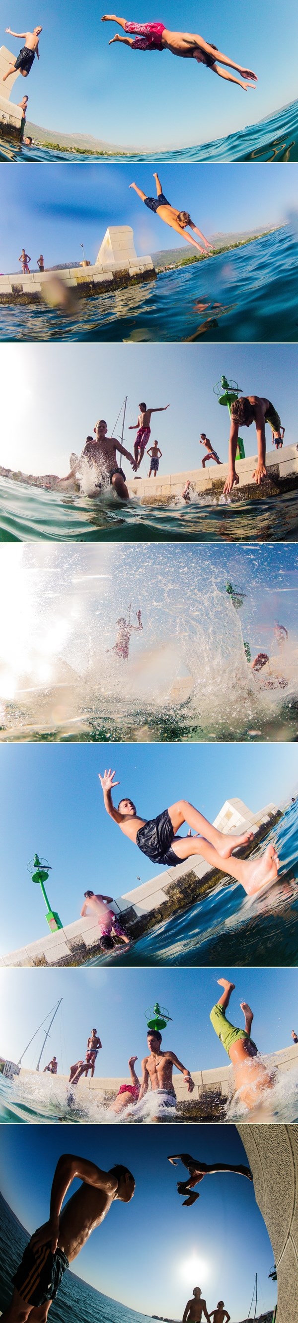 Ludi skokovi u more - najbolji lijek za paklene vrućine