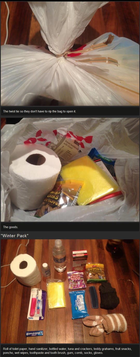 Paket za beskućnike: Velika pomoć u malom pakiranju