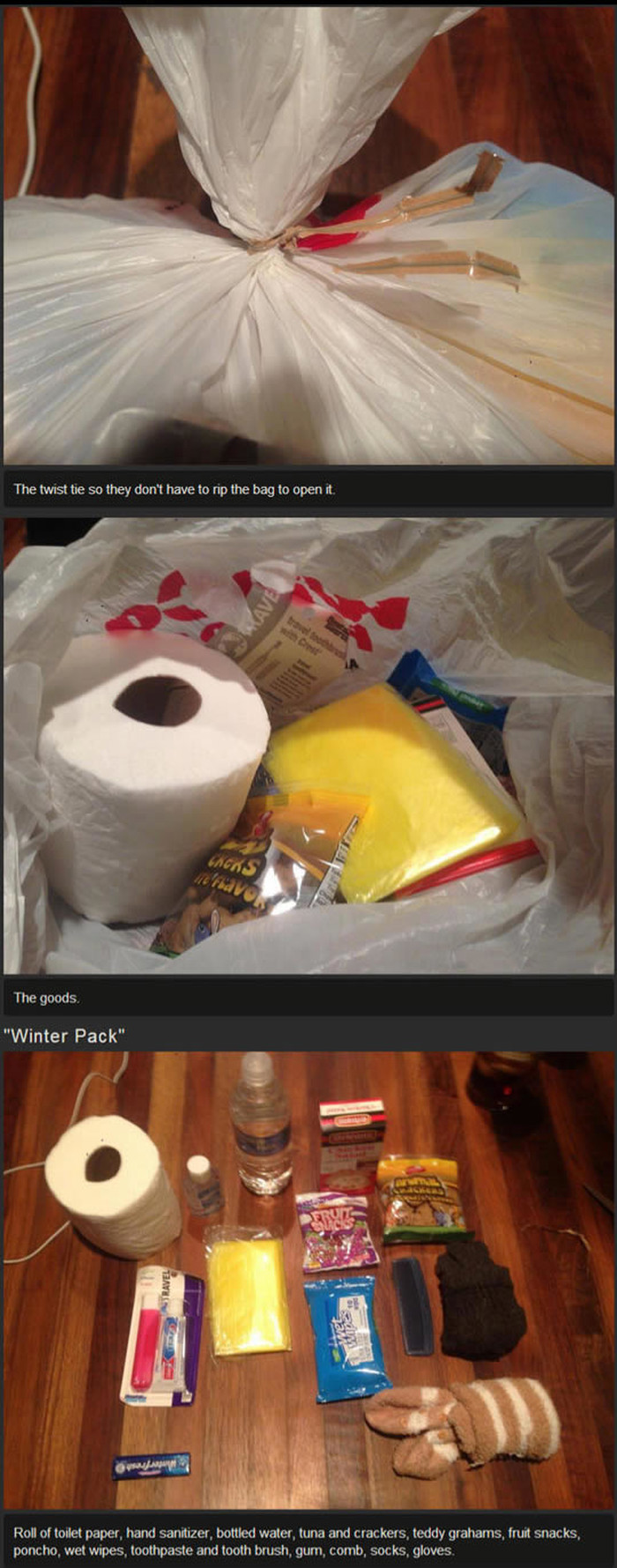 Paket za beskućnike: Velika pomoć u malom pakiranju