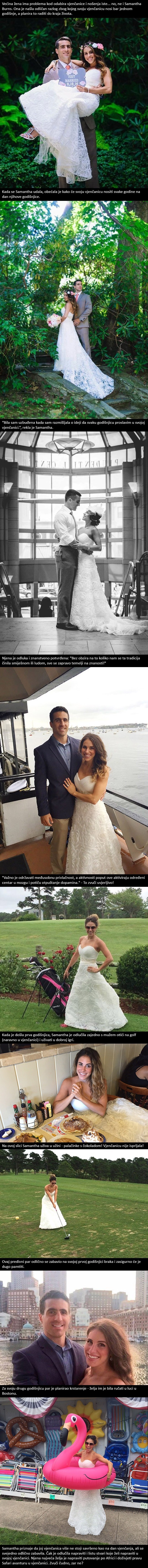 Žena otkrila odličan razlog zbog kojeg svoju vjenčanicu nosi bar jednom godišnje