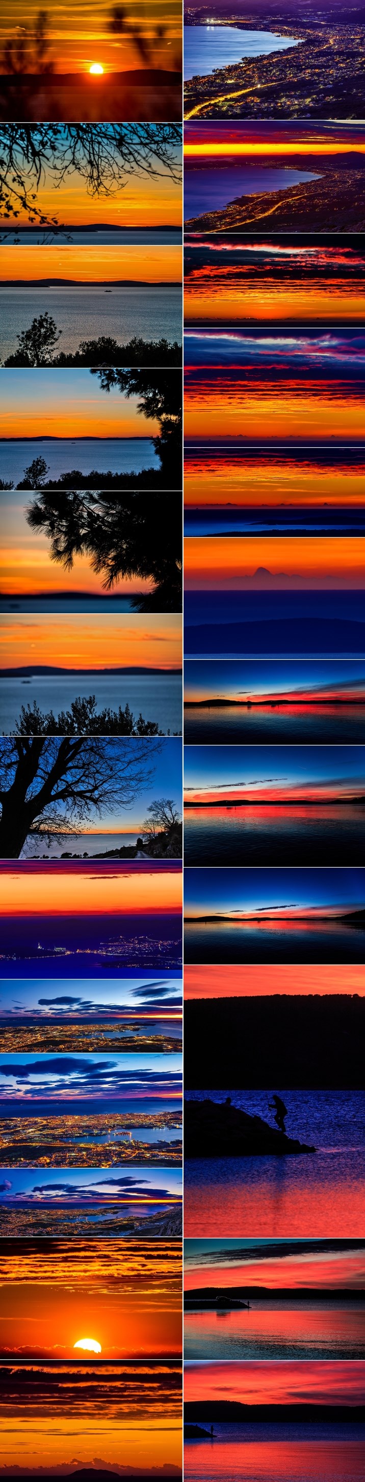 Sve boje čarobnog zimskog splitskog sutona