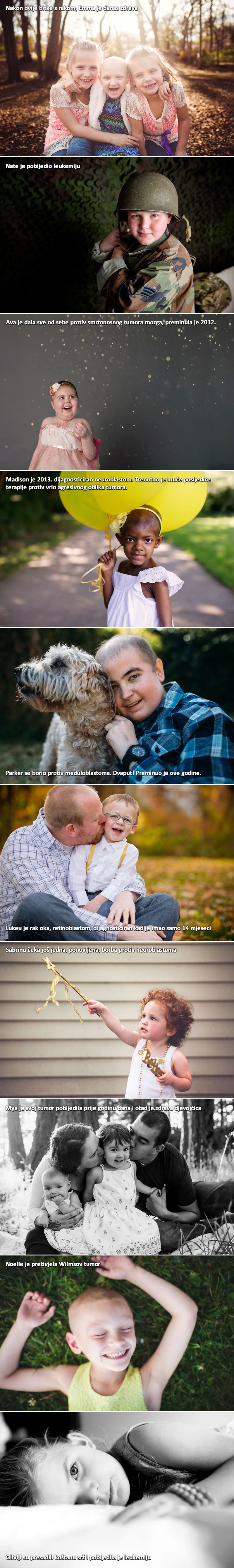 Grupa fotografa volonterski fotka djecu s rakom kako bi pokazali njihovu snagu
