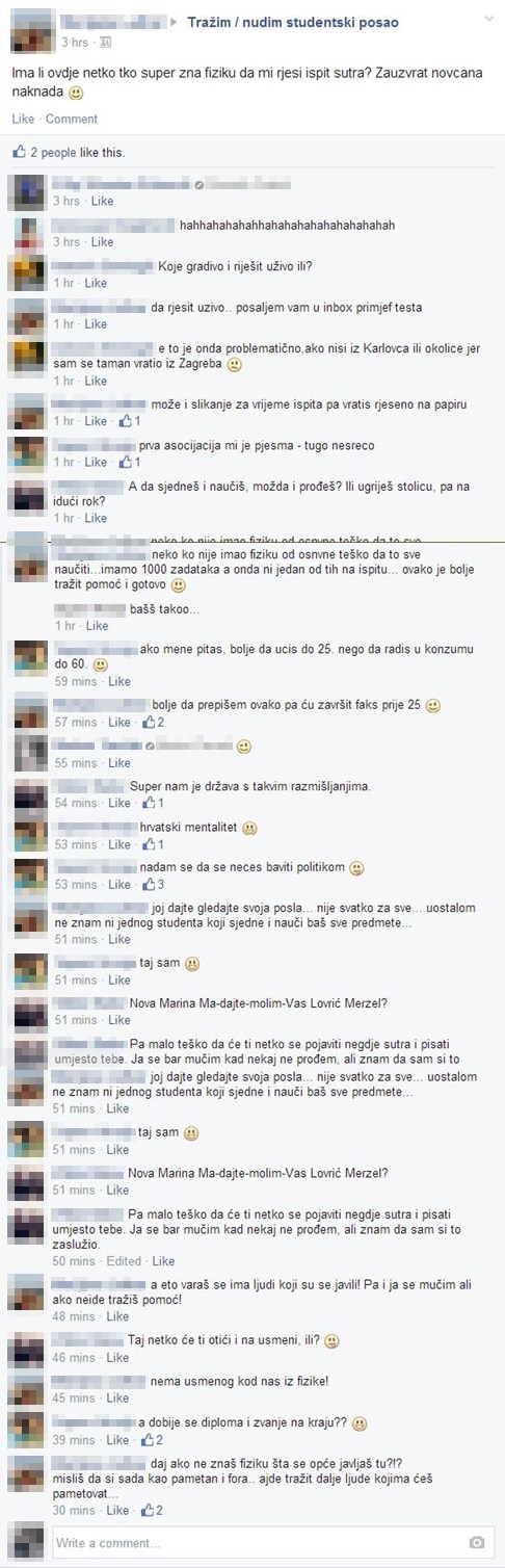 Studentica nudi lovu za lažiranje ispita
