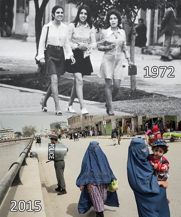 Žene u Afganistanu 70-ih godina prošlog stoljeća i danas