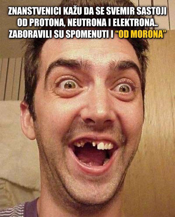 Svemir se većinski sastoji od - morona