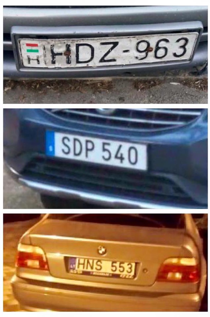 Registarske tablice slikane na Jadranu