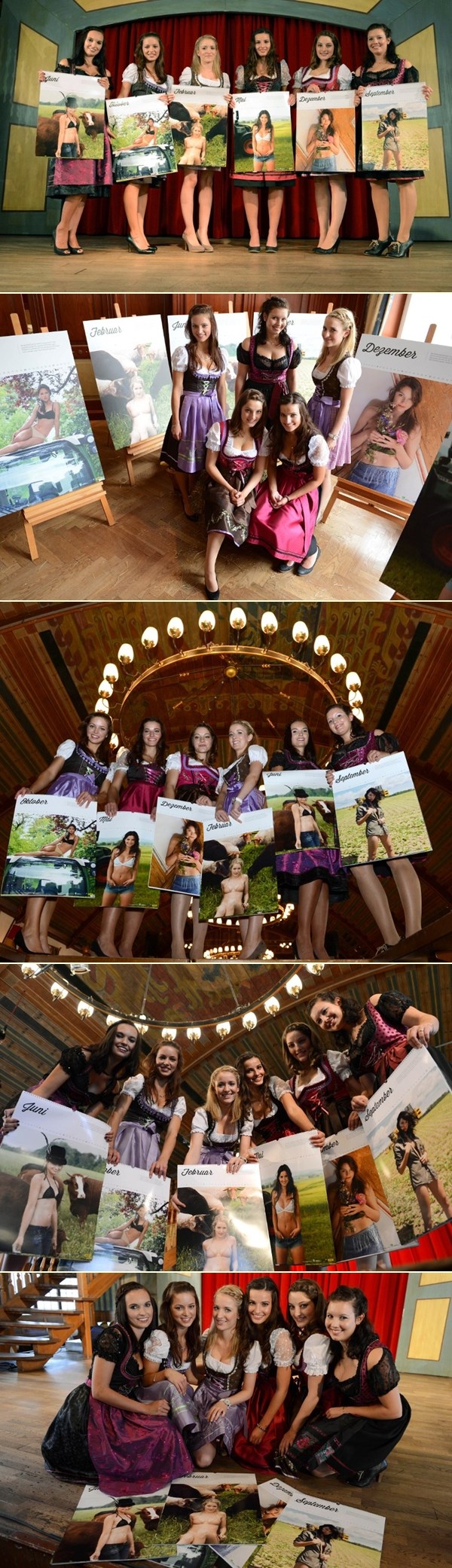 Prpošne bavarske farmerice snimile sexy kalendar za 2013.