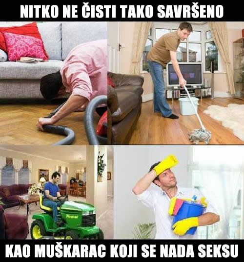 Muškarci čiste bolje nego žene!