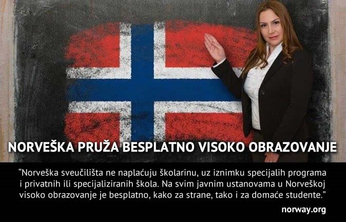 U Norveškoj besplatno visoko obrazovanje za sve