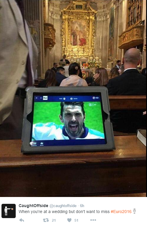 Kad si na vjenčanju, a ne želiš propustiti EURO