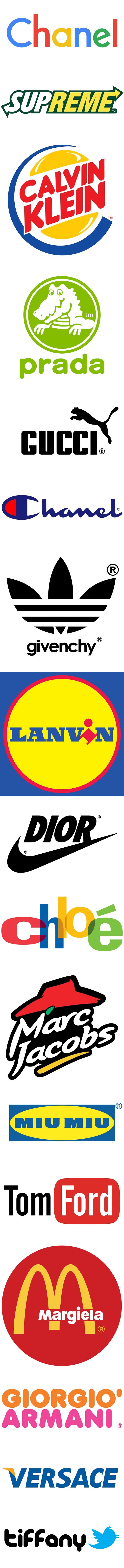 Netko je modnim markama napravio potpuno nove logotipe i totalno su zbunjujući