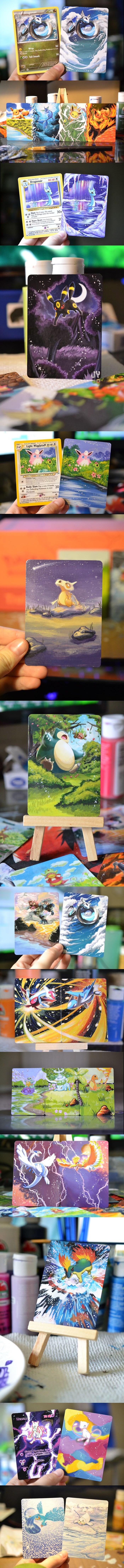 Umjetnica oživljava stare Pokemon karte pomoću slikanja