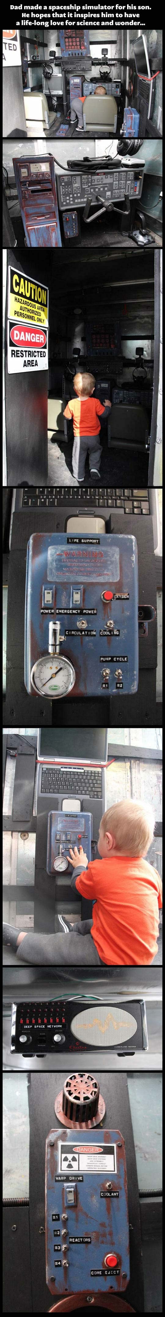 Ovo je pravi tata! Sinu napravio "svemirski brod"