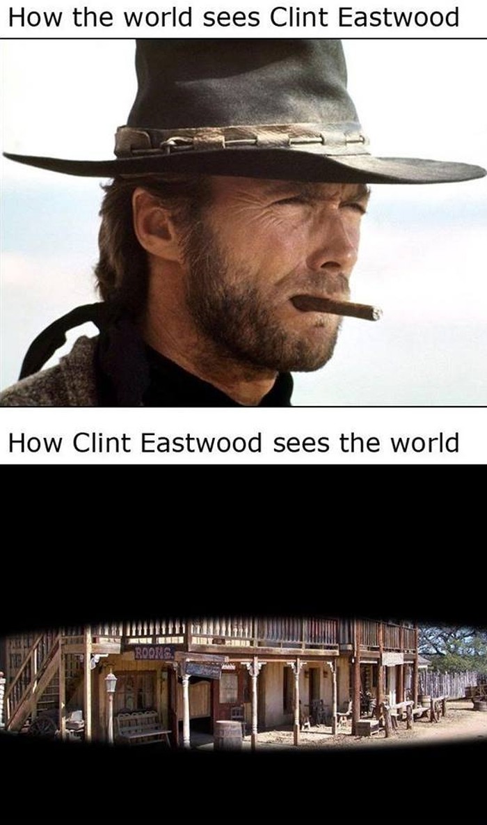 Znaš li kako Clint Eastwood vidi svijet?