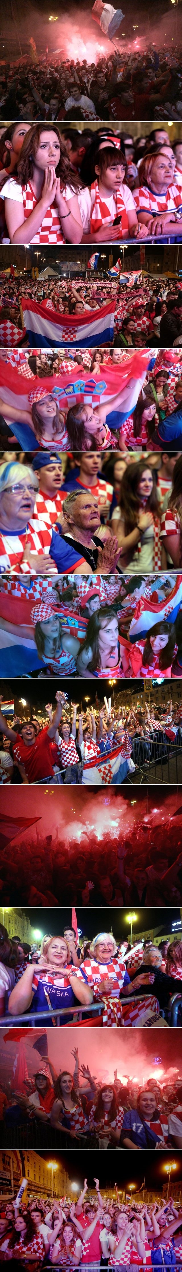 Galerija: Urnebes na "trgu bana" nakon pobjede