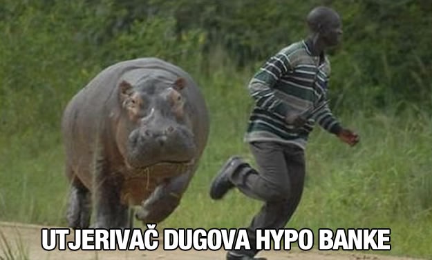 Utjerivač dugova Hypo banke došao pojesti dužnika