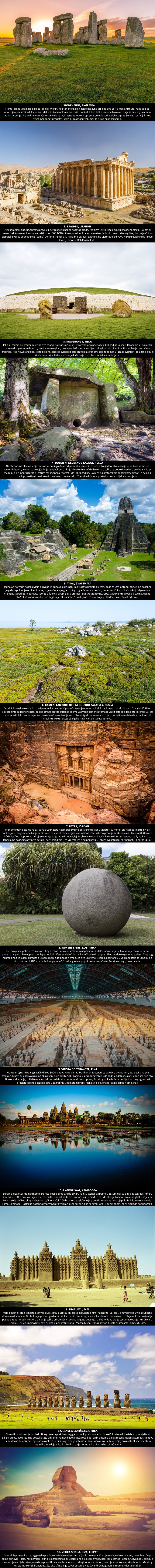 TOP 13 najmisterioznijih povijesnih spomenika
