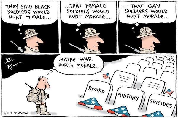 Sve šteti moralu osim - rata?