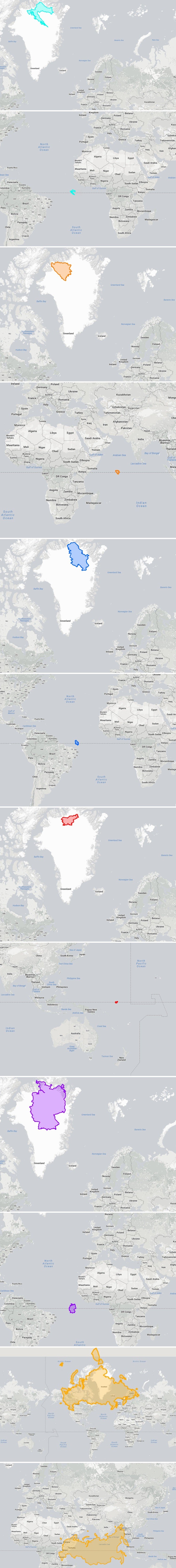 Evo kako bi Hrvatska i druge države izgledale kad bismo ih smjestili na ekvator ili krajnji sjever našeg planeta