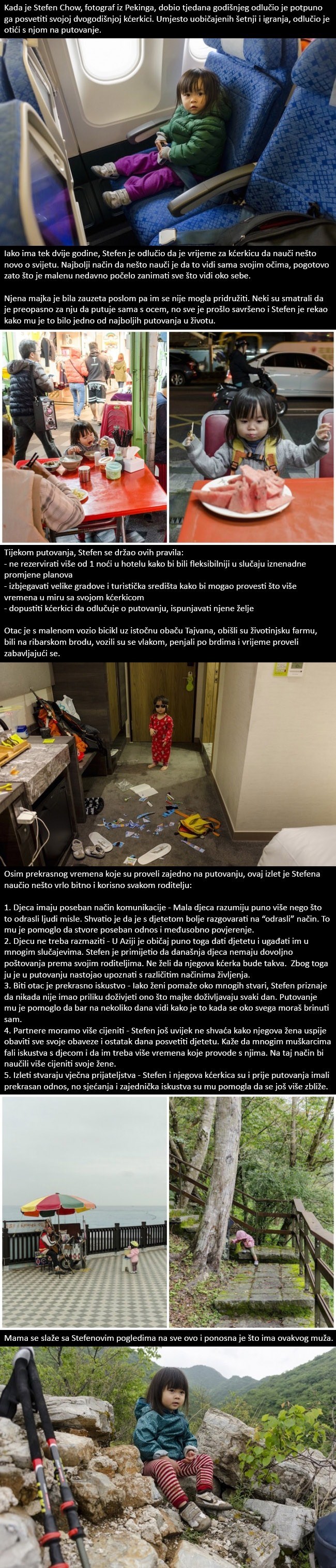 Otac je svoju dvogodišnju kćerkicu vodio na putovanje i naučio nešto vrlo bitno