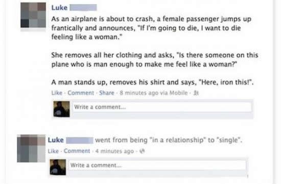 Ispričao vic - žena ga ostavila