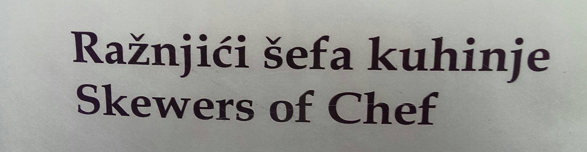 U Hrvatskoj jedemo i kuhare