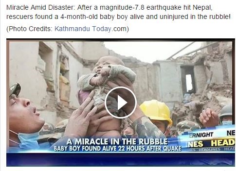 Čudo: U Nepalu nakon 22 sata pod ruševinama pronašli živu bebicu!