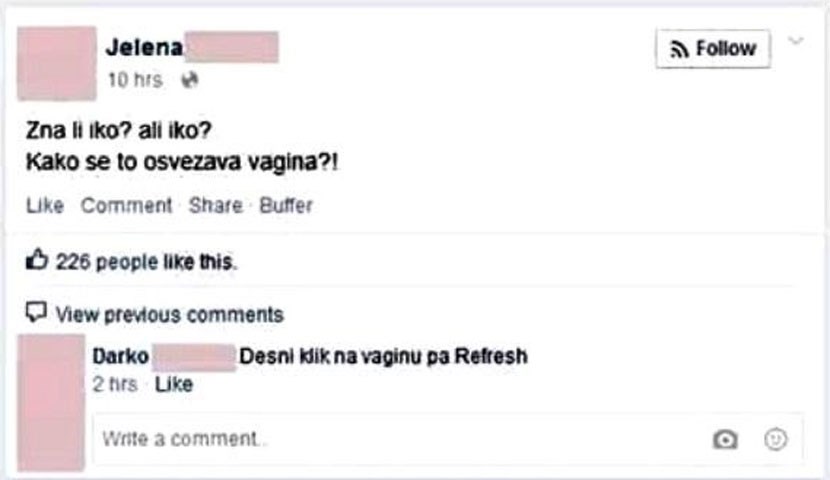 Kako se osvježava vagina: Geek logika