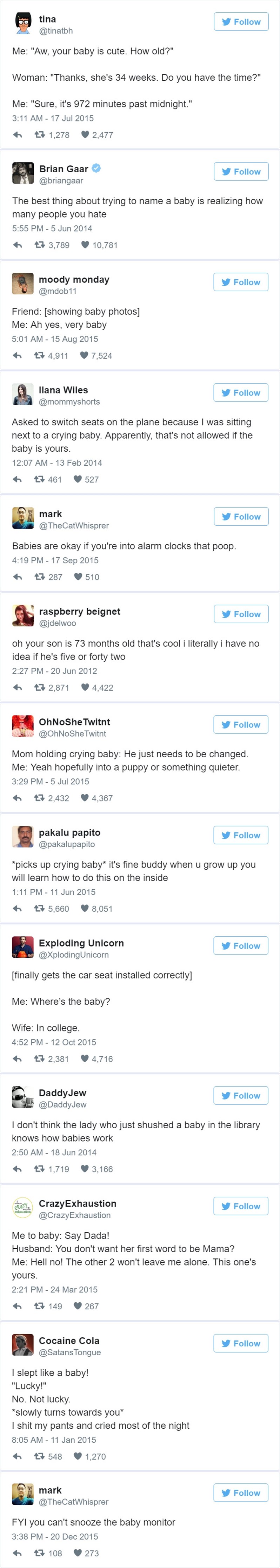 Najurnebesniji tweetovi o bebama koje samo roditelj srcem razumije