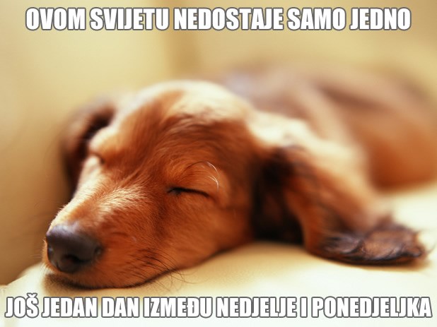 Raj je zapravo beskonačnost između vikenda i tjedna?