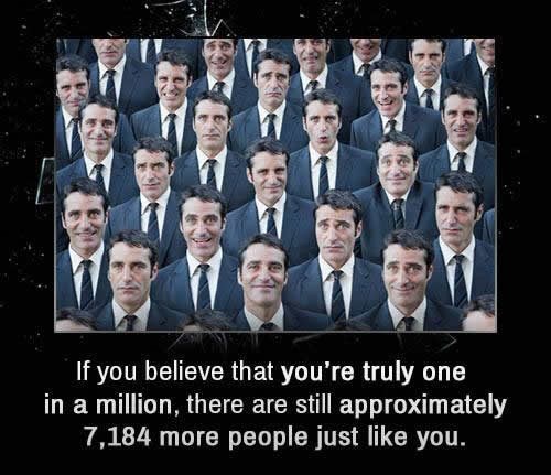 Misliš da si jedinstven? Provjeri brojke..