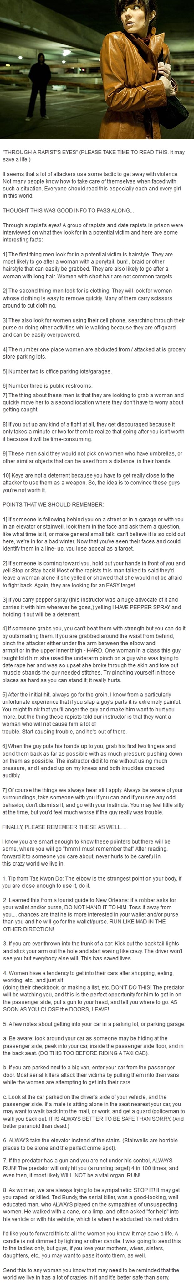 "Kroz oči silovatelja": Saznaj kako se obraniti!