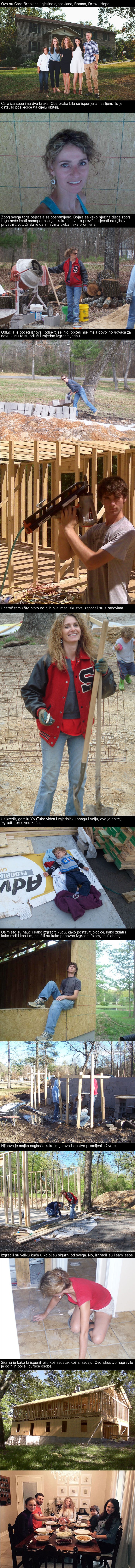 Samohrana majka izgradila je kuću uz pomoć djece i YouTube videa