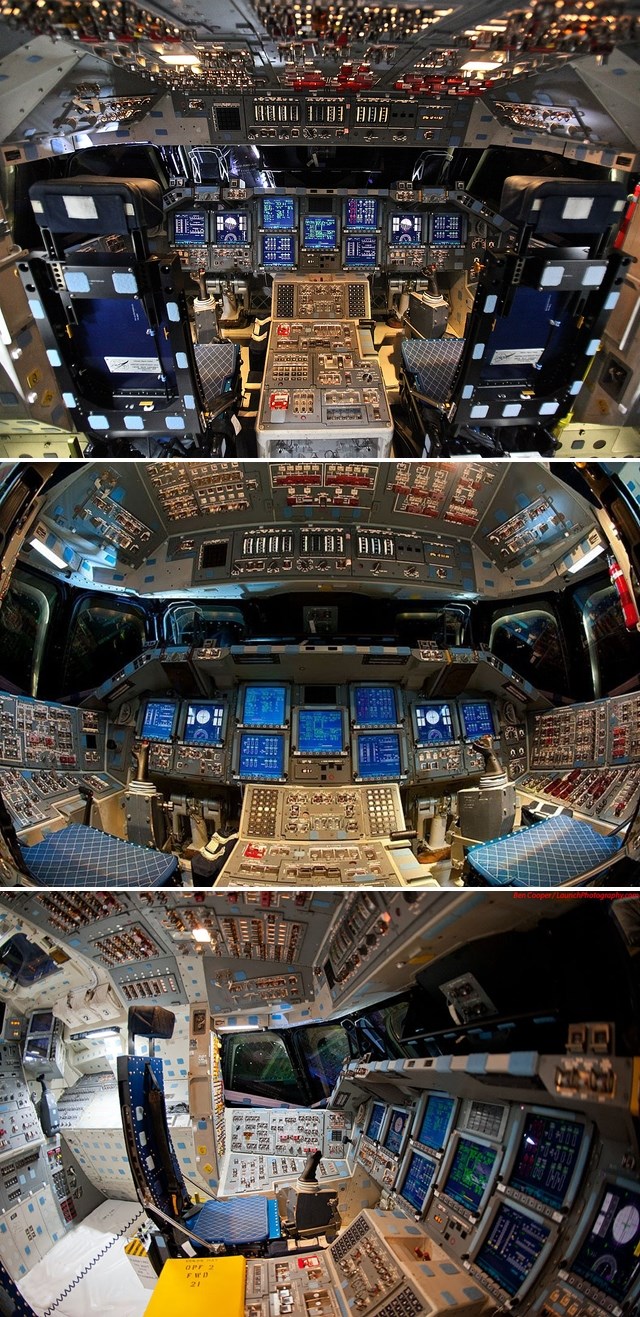 Kokpit space shuttlea Endeavour