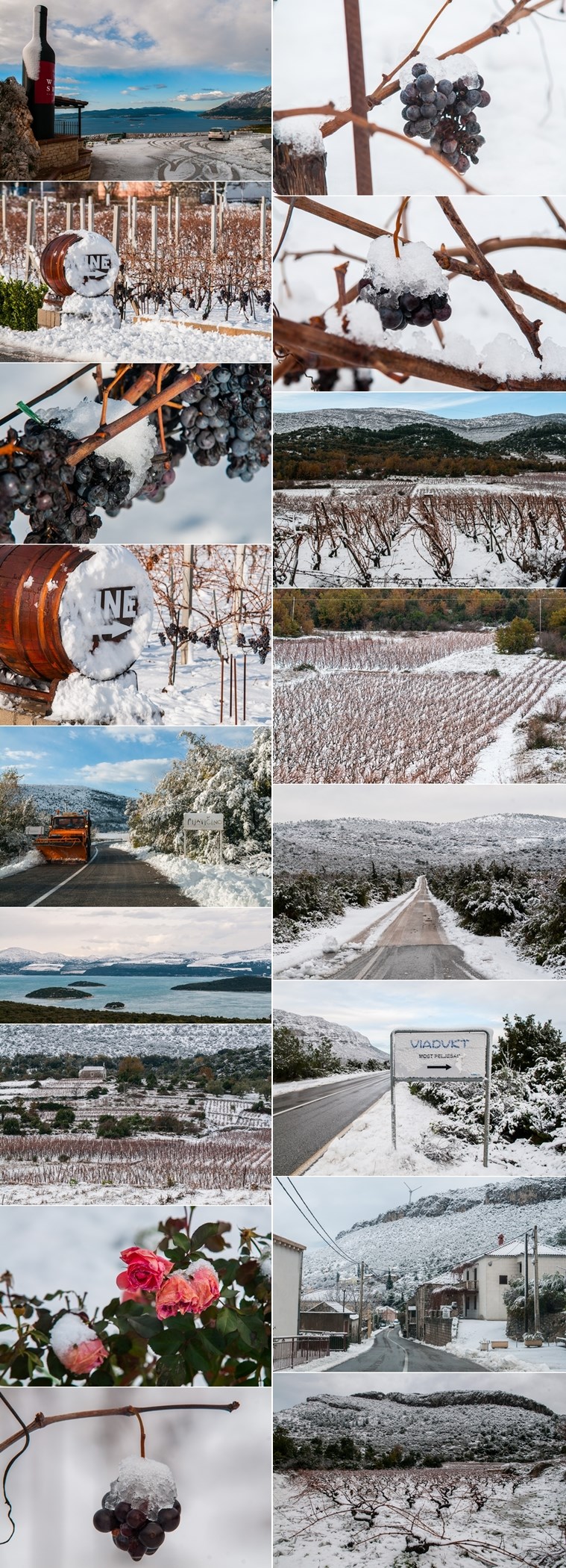 Kad snježne pahulje prekriju Pelješac