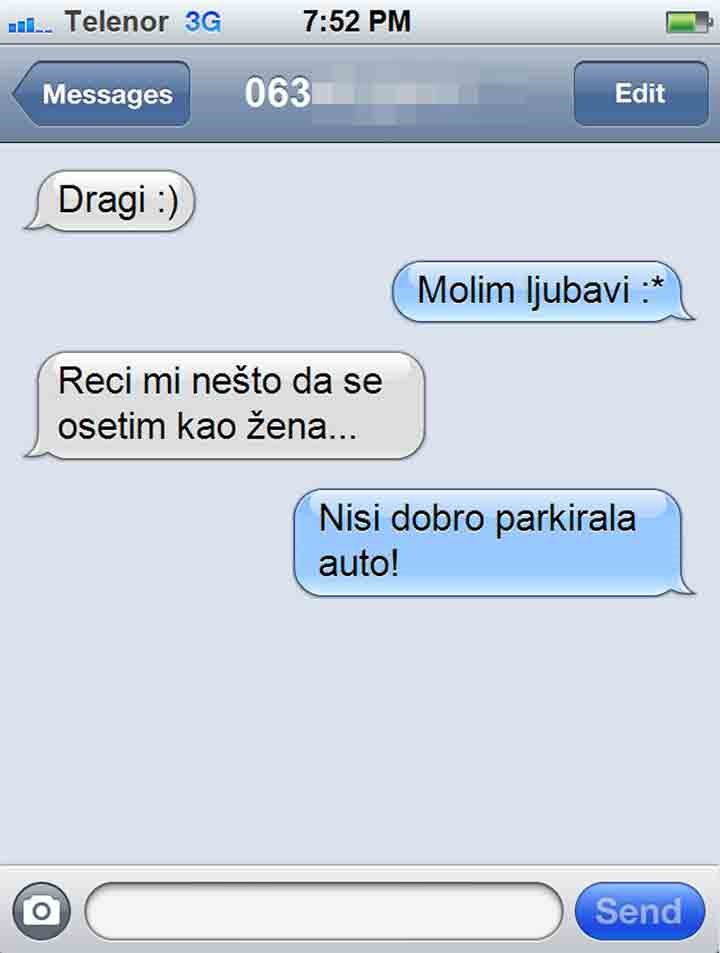 HIT: "Reci mi nešto da se osjećam kao žena!"