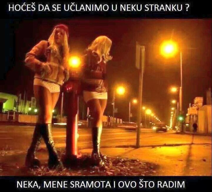 Bolje kurva nego u stranku