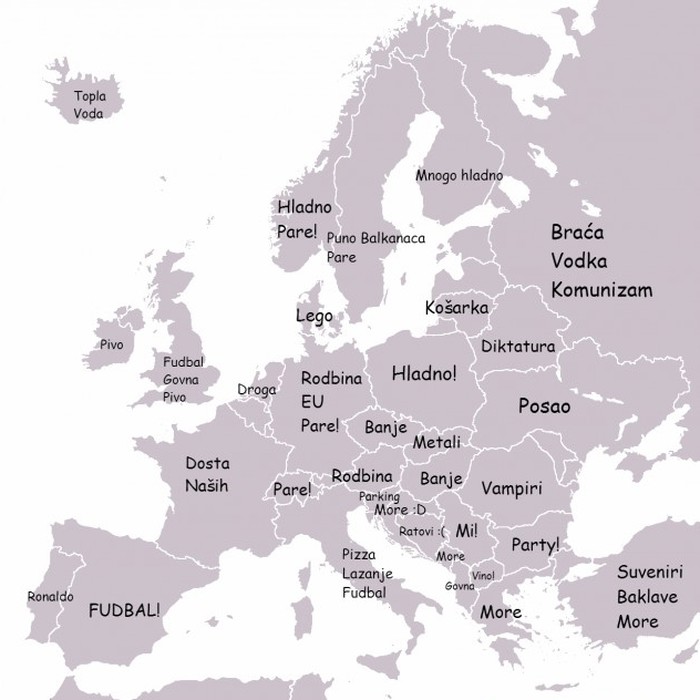 Srpska karta Europe
