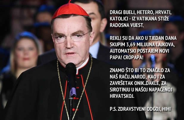Lajkaj Bozanića za novog papu!