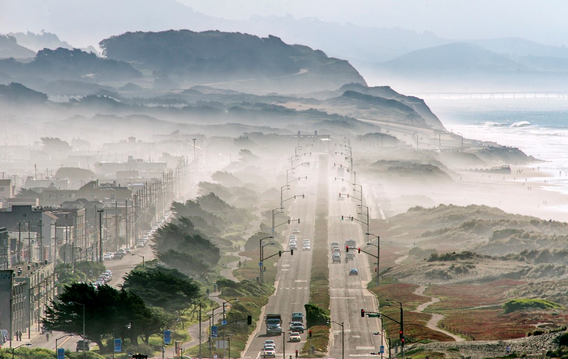 Maglovito jutro San Francisca