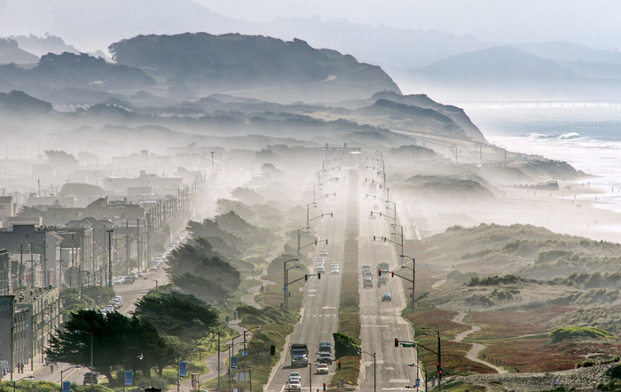Maglovito jutro San Francisca