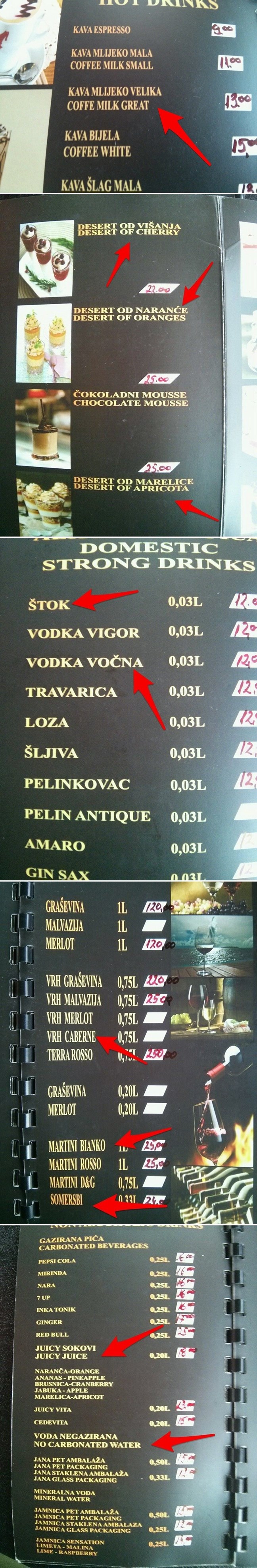 "Turistički raj" Hrvatska ne zna sastaviti ni menu