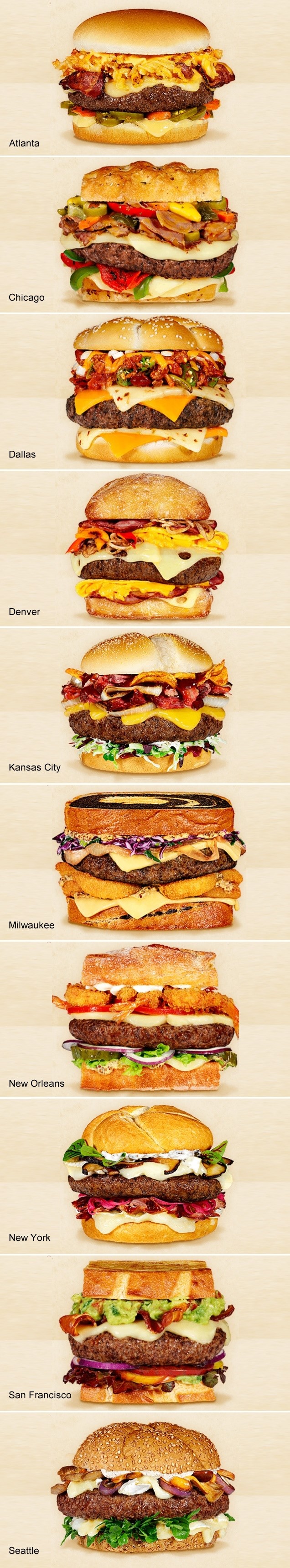 KOJI JE NAJSOČNIJI? Američki cheeseburgeri nadahnuti velikim gradovima