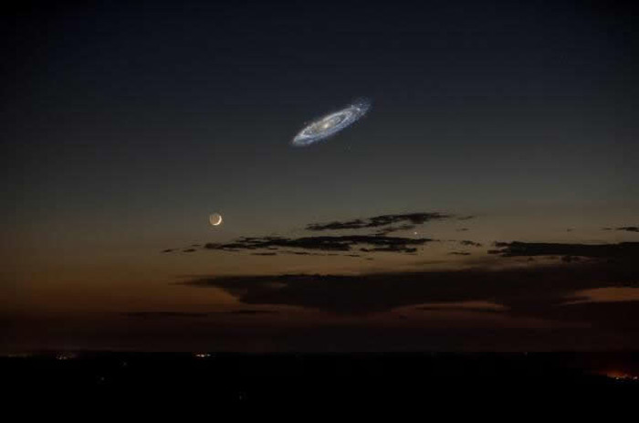 Galaksija Andromeda: Da je svjetlija, nebo bi bilo ovakvo
