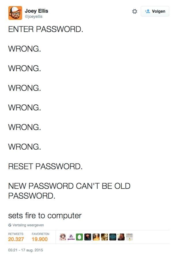 Kad zaboraviš da znaš password