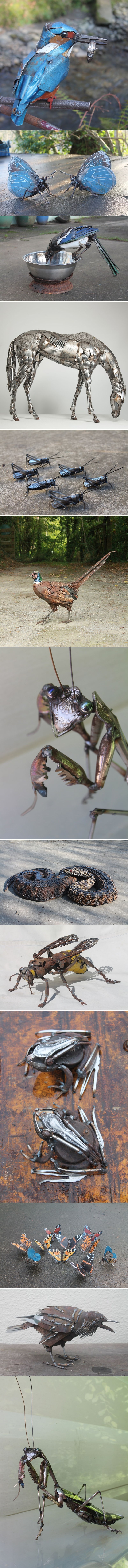 U metalu s otpada vidio je nešto čarobno i pretvorio kaos u prava remek-djela